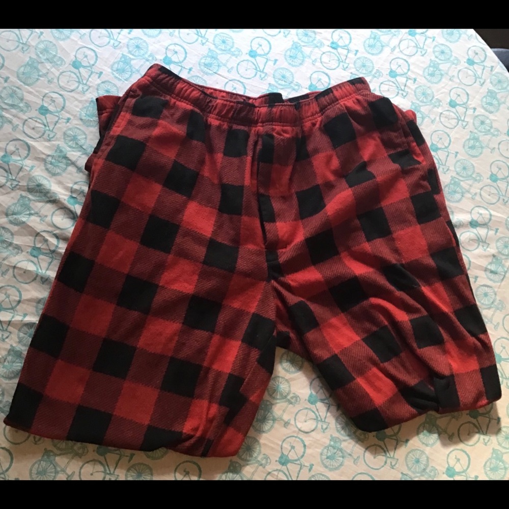Black Plaid Pajama Pants